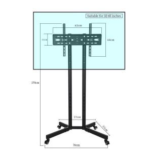 COOSPRO TV stand floor vertical universal bracket removable monitor shelf hanging LED TV bracket for 32-65 inch TV