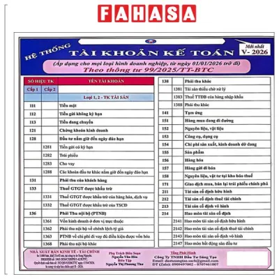 Fahasa - Sách - Hệ Thống Tài Khoản Kế Toán V-2026
