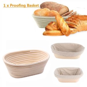 MAYNN Natural Mass Proofing Baking Supplies Bread Fermentation Wicker Rattan Basket Dough Rising Banneton Brotform Liner Baskets