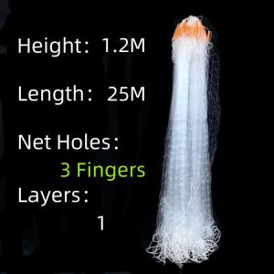 【COD】Fishing Net 25M-70M Nylon White Net Hole Floating Net Fishing Trap Net Fishing Tool 1-3 Layers