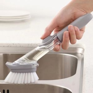 Alat Sikat Sabut Cuci Piring & Panci: Dispenser Sabun Otomatis