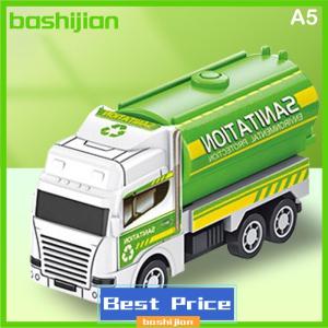 bashijian Kids Toys Car Inertia Sanitation Truck Models Pull Back Engineering Vehicle Fire Engine Boys Toys For Children Gift