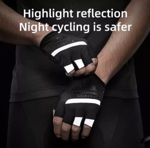 ROCKBROS Găng Tay Nửa Ngón S247 Chất Liệu Polyester Nylon Đen Thích Hợp Thể Thao Ngoài Trời