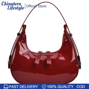Women Leather Shoulder Bag Casual Vintage Tote Bag Zipper Crescent Bag Satchel Clutch Travel Dating Purse