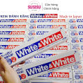 Kem đánh răng White & White LION 150g (Nhật Bản)/KĐR White & White LION trắng răng giảm ê buốt, sạch mảng bám. 