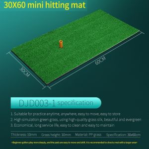 PGM 3 in 1 Foldable Mini golf practice swing Mat for driver wood iron putter cutting piching wedge training