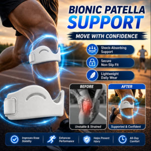 [Ergonomic 3D Support] Knee Brace / Patella Strap / Knee Support [Shock Absorption] Pain Relief for Joint Pain / Weak Knees / Sports Workout