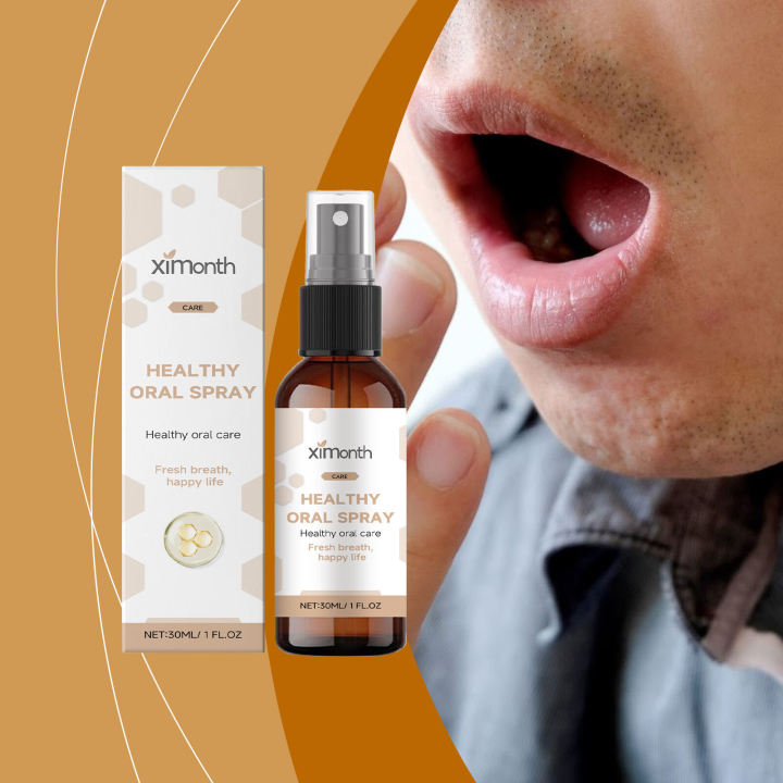 Ximonth Propolis Oral Spray Mint Fragrance Oral Cleansing Care Spray Dating Social Fresh Breath 30ml