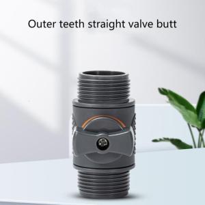 MultiPurpose 3/4 Inch External Thread Quick Connector Two Valves with Easy Use Switch Water Distributor for Garden Pipes