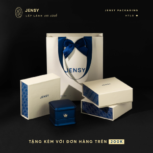 Bông Tai Bạc Nữ S925 Cao Cấp JENSY Hình Nơ Thanh Mảnh Slender Bow BTARG9398. Khuyên Tai Bạc Nữ