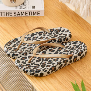 [Free Shipping] Slippers With Printed Patterns Thick-Soled Flip-Flops Retro Polka Dot Design Trendy Ins Style Suitable For Summer Wear And Designed For Women