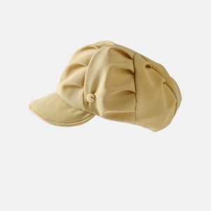 GUSU Korean Style Cloud Beret British Style Newsboy Cap Painter Hat Personality Cotton Octagonal Hat Ladies