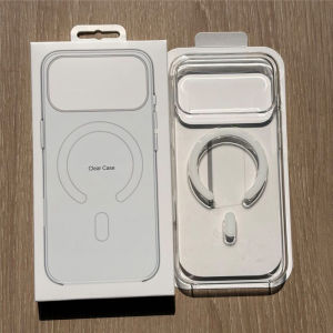 Original Magnetic Animation Boxed Clear Case For iPhone 18Pro 17 16 15 Pro Max Anti-Yellowing Cover For Magsafe Wireless Charge