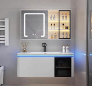 LHệ FREESHIP Tủ gương lavabo phòng tắm MILOR nhựa PVC đặc lõi cao cấp siêu bền đẹp - TCN - Bảo hành 10 năm