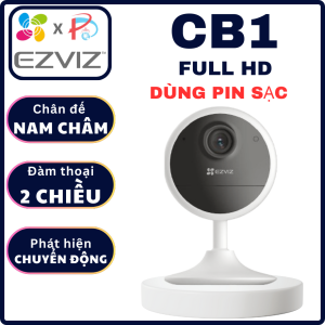CAMERA IP WIFI EZVIZ CB1 FULL HD DÙNG PIN SẠC (1600 mAh) - Đế Nam Châm dễ lắp Đàm Thoại 2 Chiều Phát hiện Chuyển động