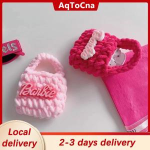 [COD] AqToCna Ship within 24 hours Handmade Knitted Coin Purse Cute Earphone Storage Bag Earphones Anti-drop Pouch For Girls Mini Headphones Case Cover