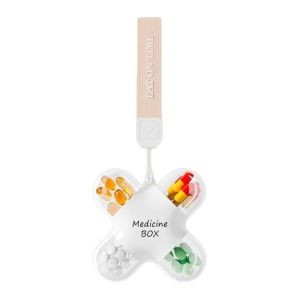 JUSTODO Portable Pill Box Durable Neat And Tidy Pill Holder  Mini Pill Dispenser Seven Days a Week