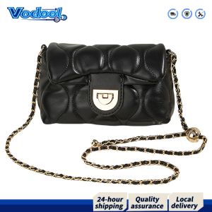 【Fast delivery】 Womens Trendy PU Leather Backpack with Chain Detail for Daily Commutes and Travel