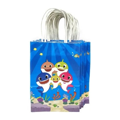 CGS 15x21x8cm Baby Shark Kraft Paper Bag (12PCS)