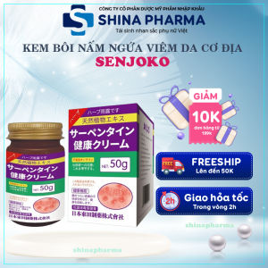 Kem Bôi Da Liễu Thảo Dược Cổ Truyền Senjoko Nhật Bản 50g - Kem Senjoko Giảm Ngứa Vẩy Nến Á Sừng Hắc Lào Tổ Đĩa
