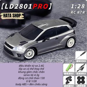 LDR/C LD2801 Pro LD2802 LD2803 Xe Đua Drift Điều Khiển Từ Xa Tỉ Lệ 1/28 Tốc Độ Cao Điều Tốc & Servo