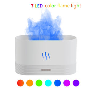 Flame Air humidifier with essential oil air purifier diffuser Ultrasonic Aromatherapy Air Purify 7 color flame Large capacity Intelligent power off humidifier 火焰加湿器大雾香薰机