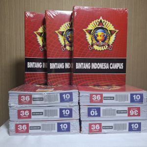 BUKU TULIS CAMPUS 36 LEMBAR - BUKU TULIS BINTANG INDONESSIA CAMPUS 1PACK ISI 10 BUKU