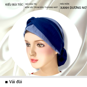 [BÚI TÓC NƠ] Nón vải trùm đầu mềm mịn chemo hat cancer hat mũ vải che da đầu nón bệnh nhân ung thư