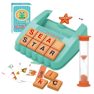 Spelling English Writing Word Memory Card Alphabet 2 in 1 Puzzle MK308