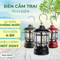 Đèn năng lượng mặt trời, đèn tích điện 3in1 chiếu sáng, kèm quạt tích điện và sạc điện thoại vô cùng tiện lợi. 