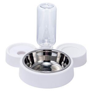READY STOCK Japanese Style 3in1 Pet triple food Water Feeder Bekas Makanan Minuman Kucing