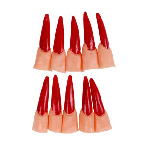 Set Kuku Penyihir/Halloween Horror Nails/Witch Kostum Kuku/Palsu Kuku Horror/Kuku Halloween/Kuku Seram Penyihir Witch
