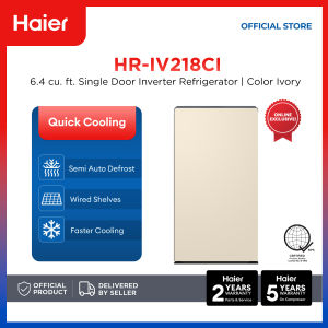[ONLINE EXCLUSIVE] Haier HR-IV218CI 6.4 cu.ft./180L Quick Cooling Single Door Inverter Refrigerator (Color Ivory)