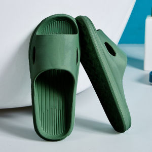 EVA Home Indoor Slippers For Women In Spring And Summer Non-Slip Lightweight Portable Bathroom Slippers For Men