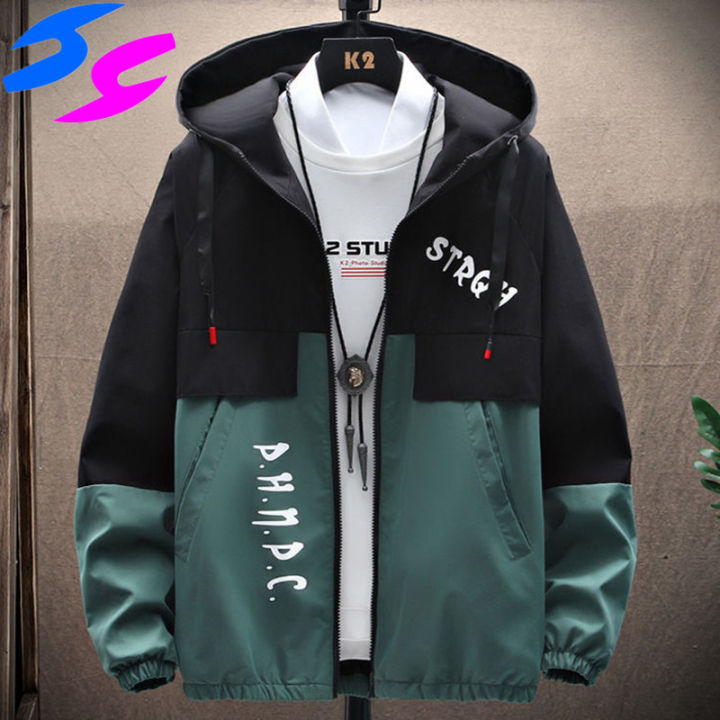 HY Spring Autumn 2021 Men's Casual Hooded Jackets Streetwear