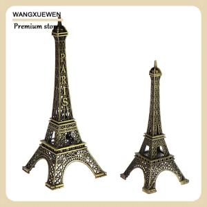 [COD] Retro Paris Eiffel tháp Mô hình nhà bàn đồng kim loại bức tượng bức tượng trang trí