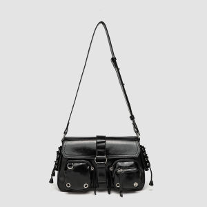 WomenS Handbag Motorcycle Bag High-End Texture Armpit Bag Fashionable And Versatile Shoulder Bag Crossbody Bag