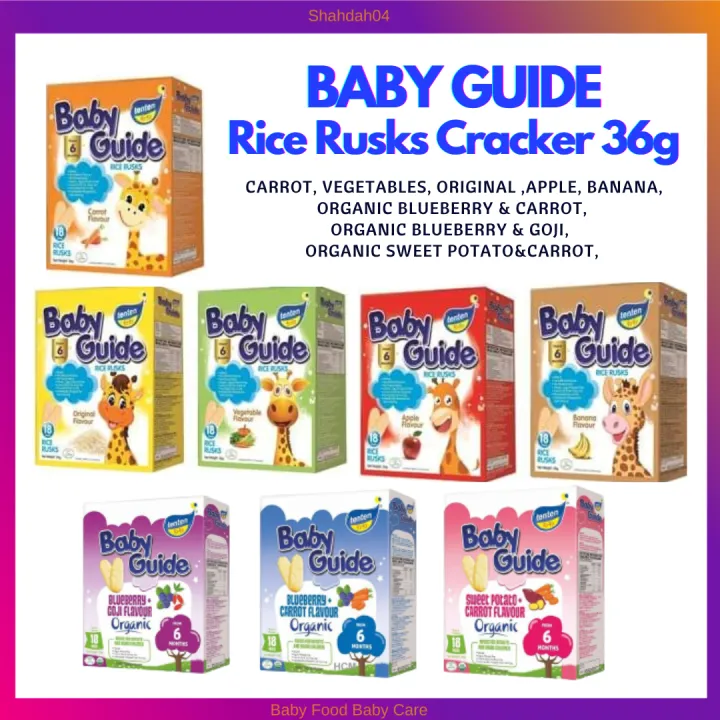 Baby Rice Rusk's TENTEN BABY GUIDE – RICE RUSK | RICE CRACKER (18 pieces) 36g 6months ...