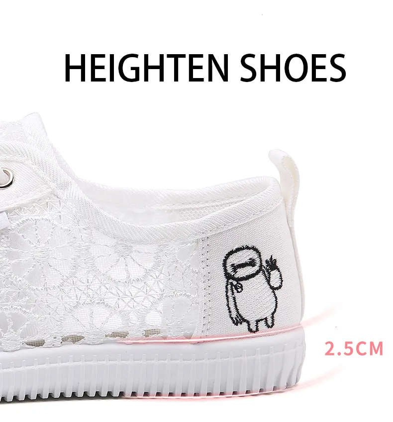 VIWANA Women White Flat Shoes Korean Style Sneakers Plus Size 41