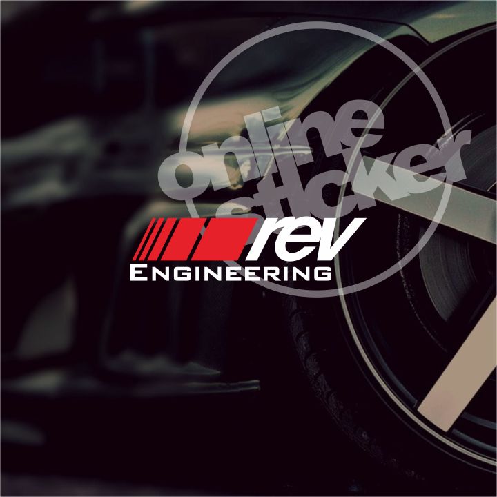 Stiker REV Engineering JDM | cutting menyala | Lazada Indonesia