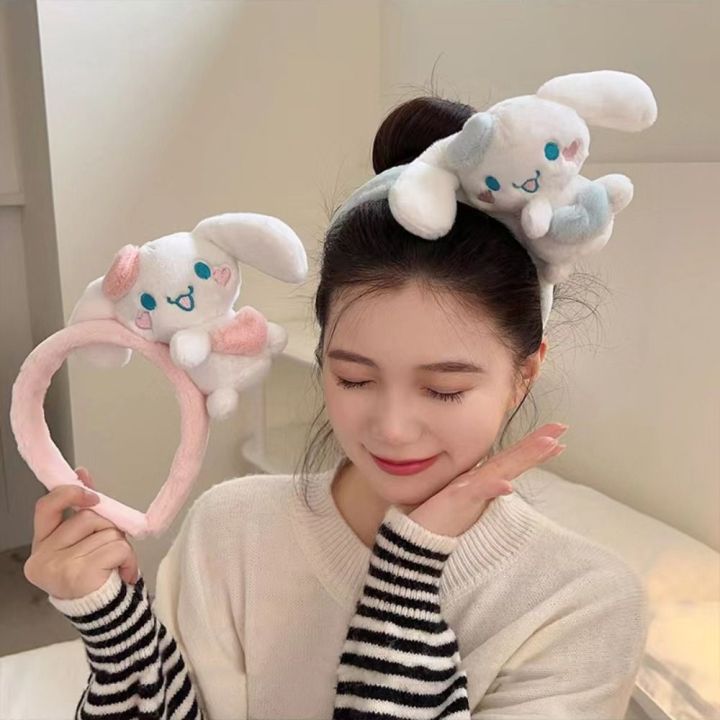 COPOTIYA Anime Cinnamoroll Headband Plush love heart Cartoon Hairband ...