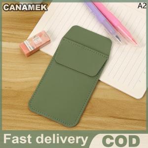 CANAMEK PU Leather Pencil Bags for Clothes Pocket Doctor Nurse Staff Leak-proof Pen Pouch Hospital Business Pen Holder Supplies