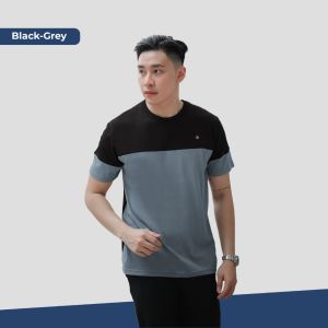 BROGUY Tshirt Color-Block Kaos Pria Casual Cotton Combed 24s