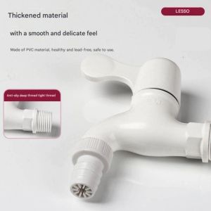 AWE PVC Bib Tap 15mm Faucet Washing Machine Tap Plastic Water Tap Kepala Paip PVC 1/2 Inch