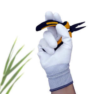 1Pairs Gloves Women Men Nylon Guantes Breathable Anti-skid Small Gloves Knit Labor Protection Gardening Gloves