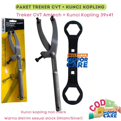 Paket Kunci Treker CVT Tahanan Motor Matic & Kunci Mur Kopling Ring 39 X 41