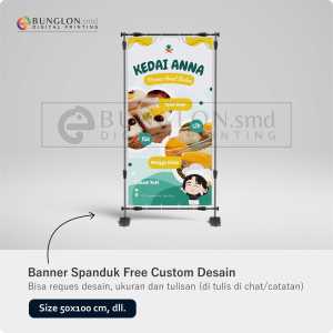 PRINT CETAK SPANDUK BANNER WARUNG KEDAI FREE DESAIN