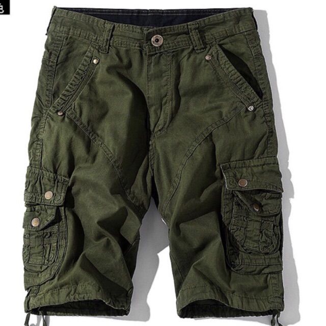 New six pocket plain cargo shorts maong short for men Thick fabric