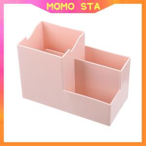 MOMO 1PC Mobile Phone Bracket Pen Holder Storage Box Desktop Multi Grid Groove Storage Box School Office