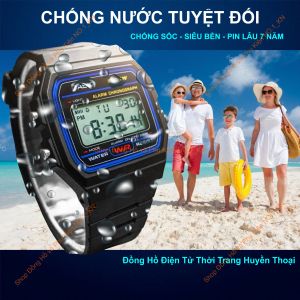 Đồng Hồ Điện Tử CAS|O Thời Trang  1 Sx tại Malaysia Chống Nước Tuyệt Đối Pin Lâu 7 Năm Đầy Đủ Chức Năng Chống Sốc ch10